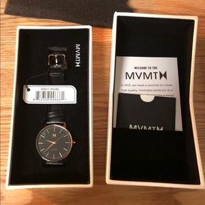 Brand New MVMT Rose Gold and Black Watch